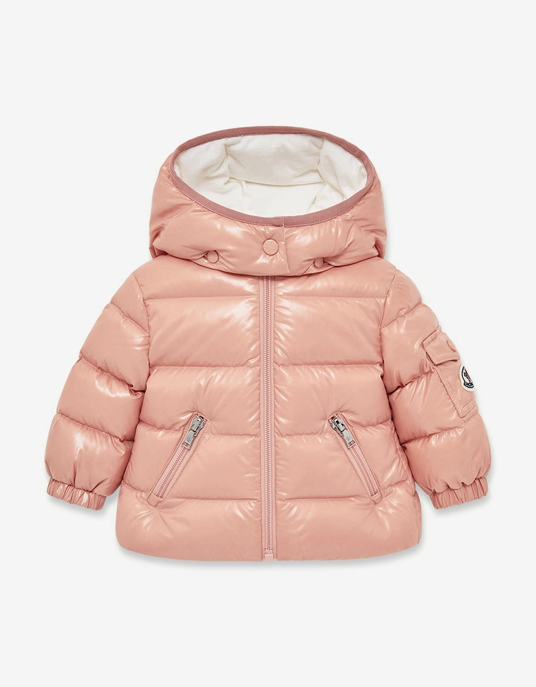 Baby Girls Down Padded Bady Jacket in Pink, 5 of 4