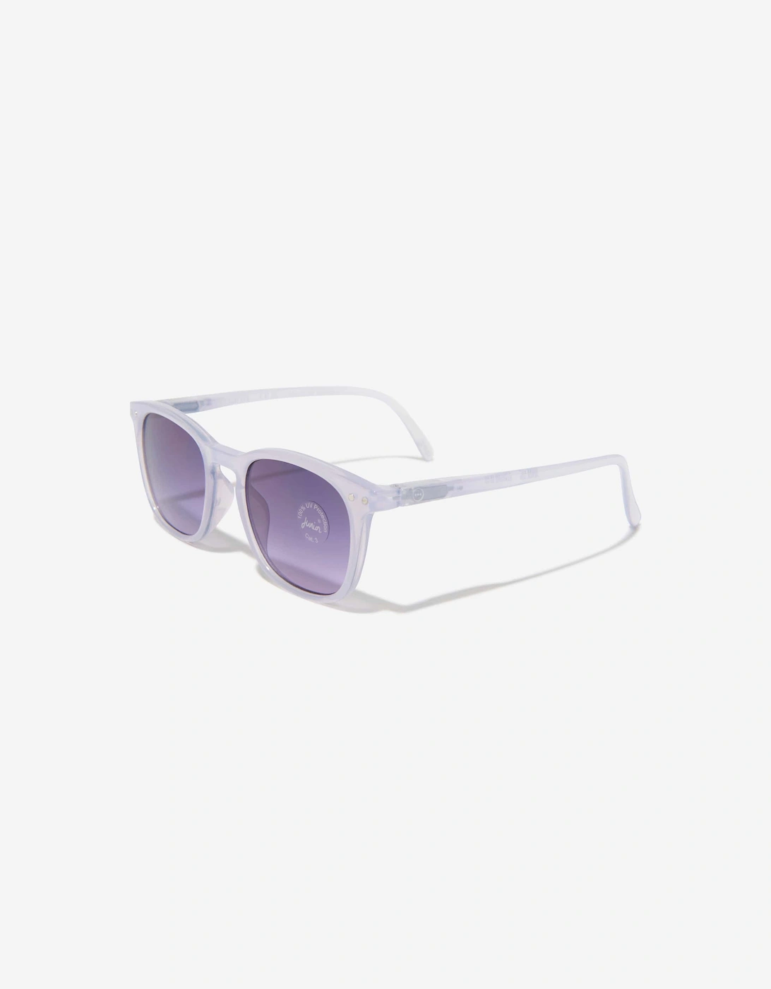 Girls Iconic Trapeze Sunglasses in Purple, 5 of 4