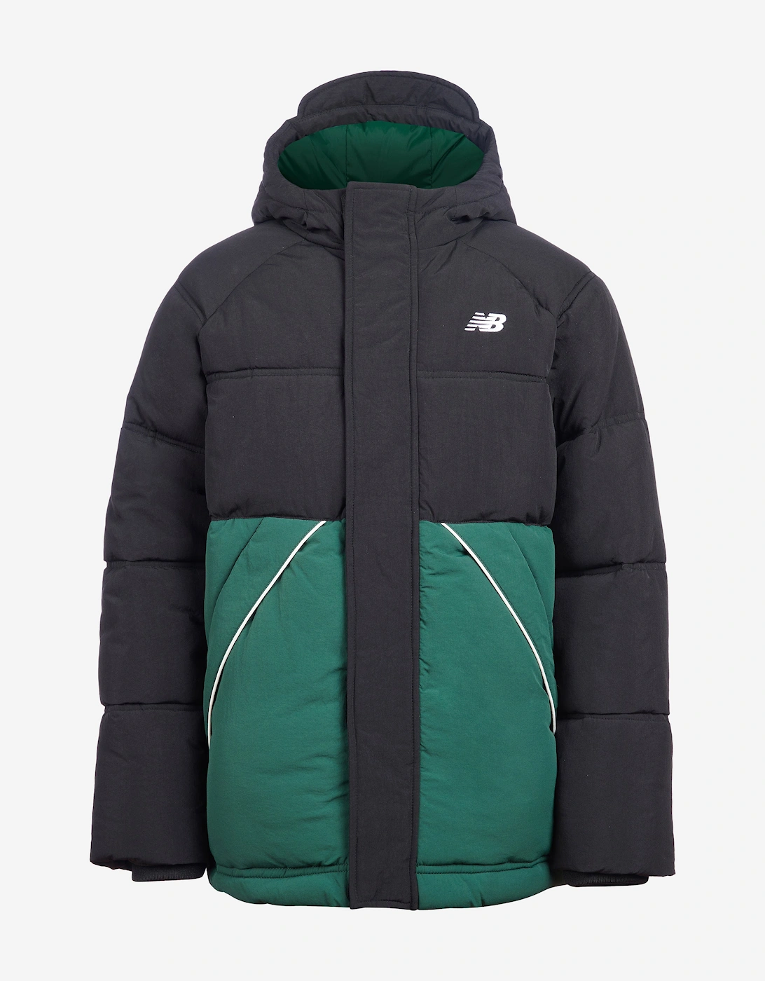Boys Raglan Puffer Jacket in Black, 5 of 4
