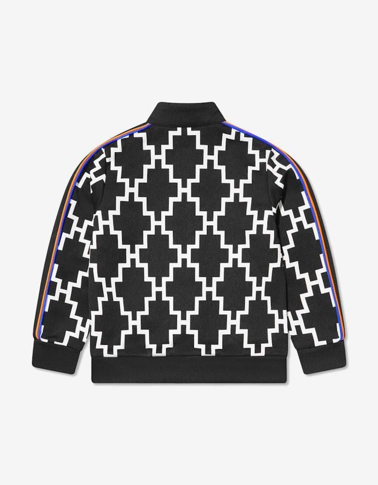 Boys Cross Piping Track Zip Up Top