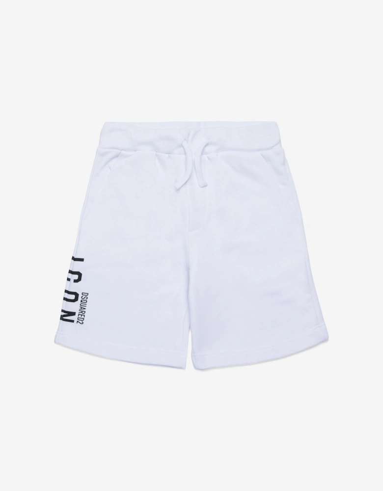 Kids Icon Shorts in White