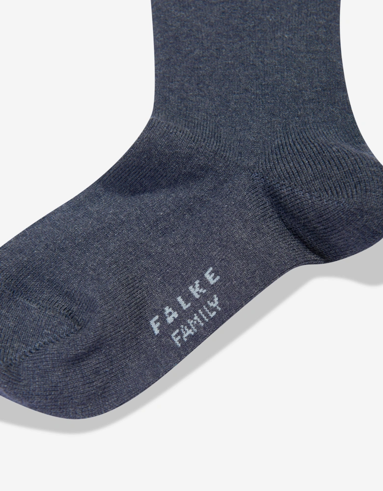 Kids Family Socks in Blue