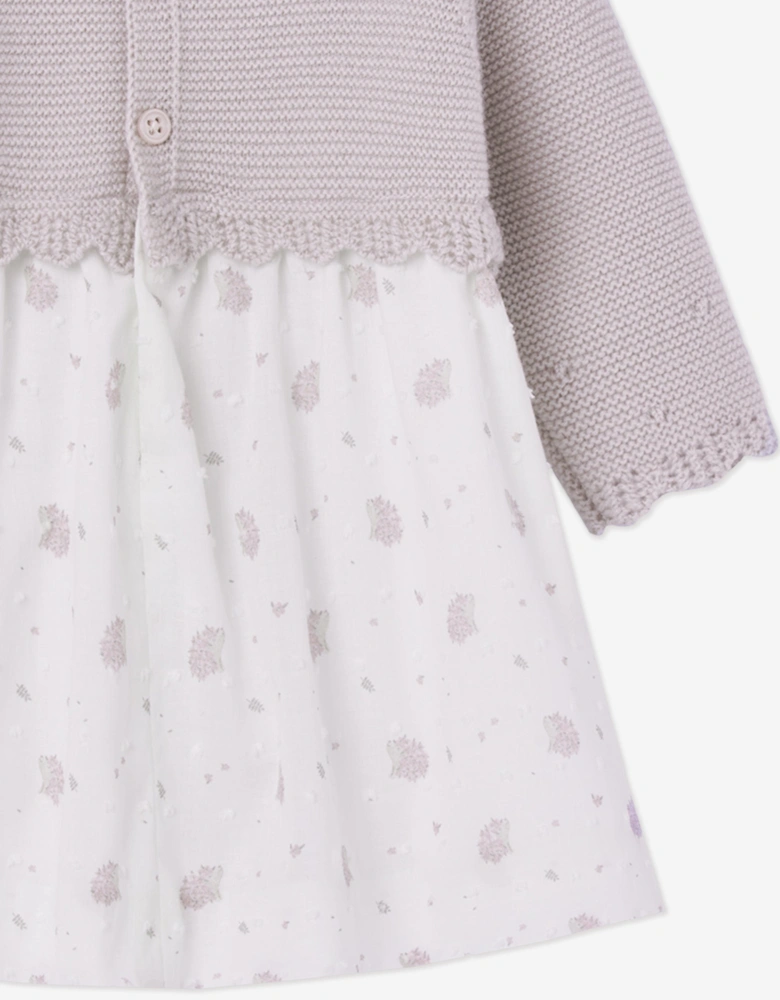 Baby Girls Knitted Dress in Purple