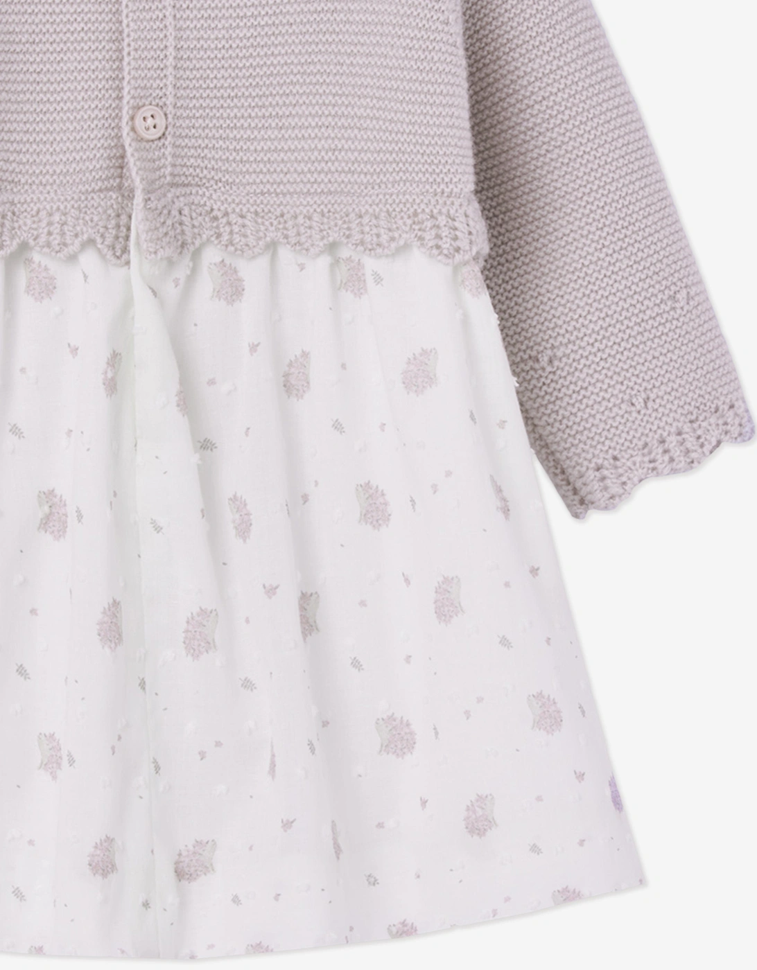 Baby Girls Knitted Dress in Purple
