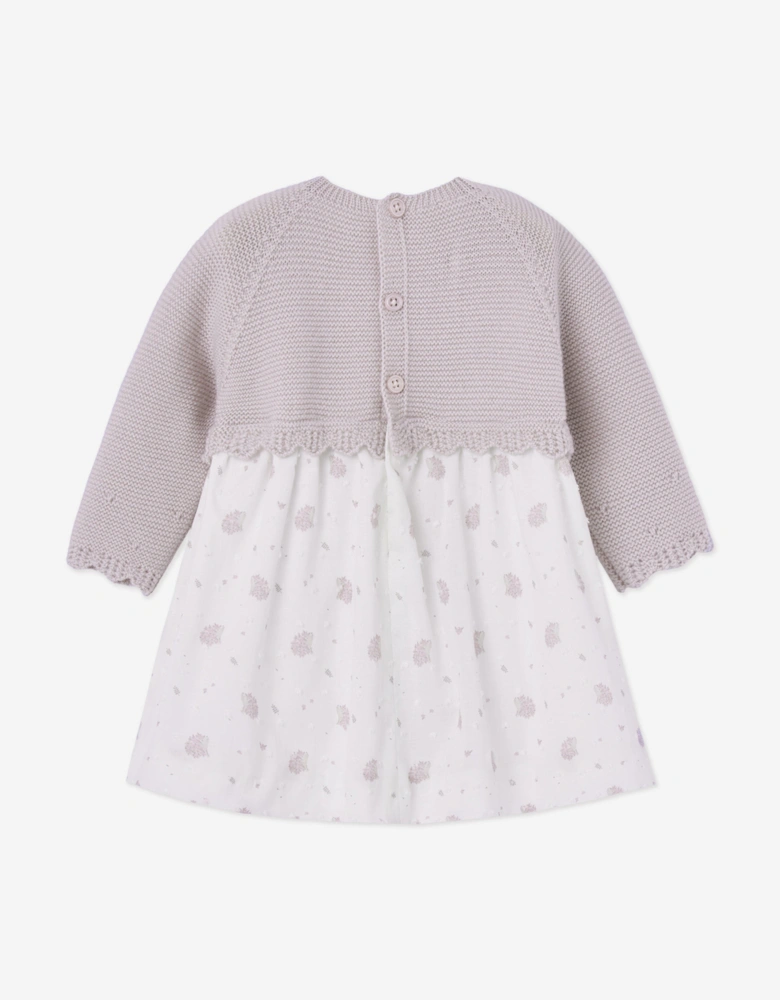 Baby Girls Knitted Dress in Purple