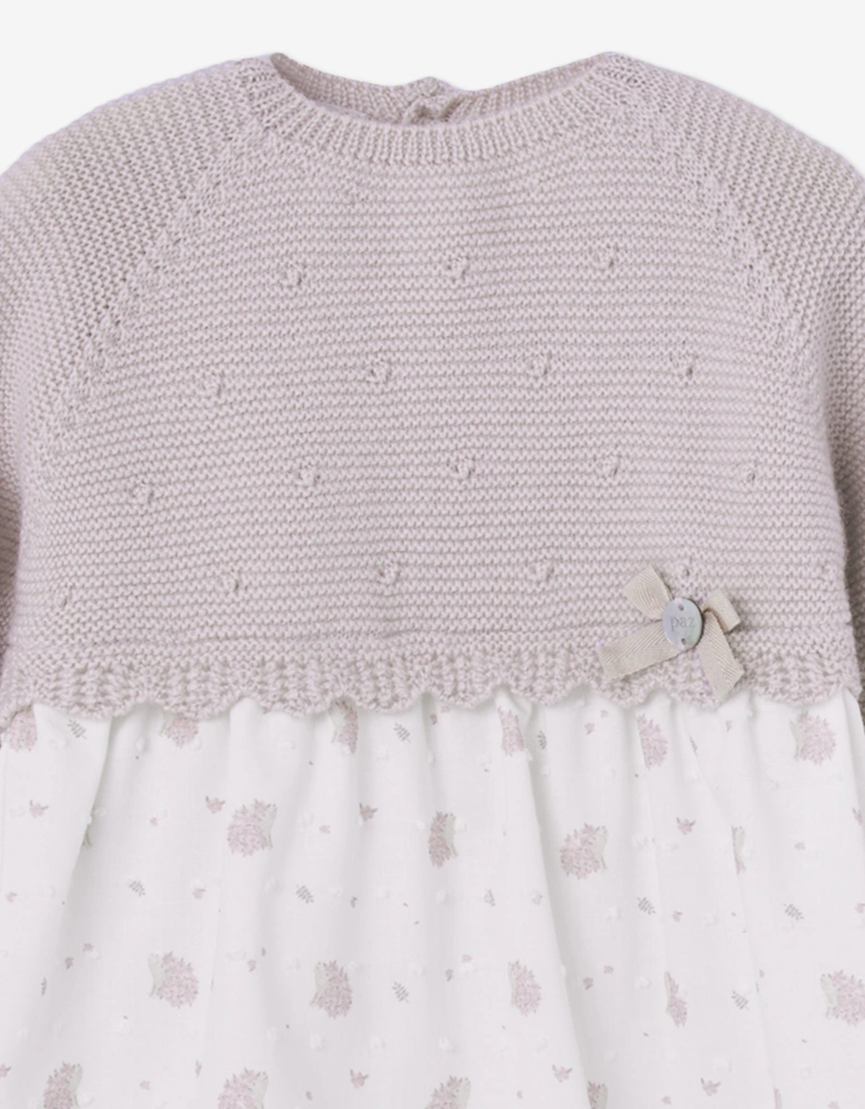 Baby Girls Knitted Dress in Purple