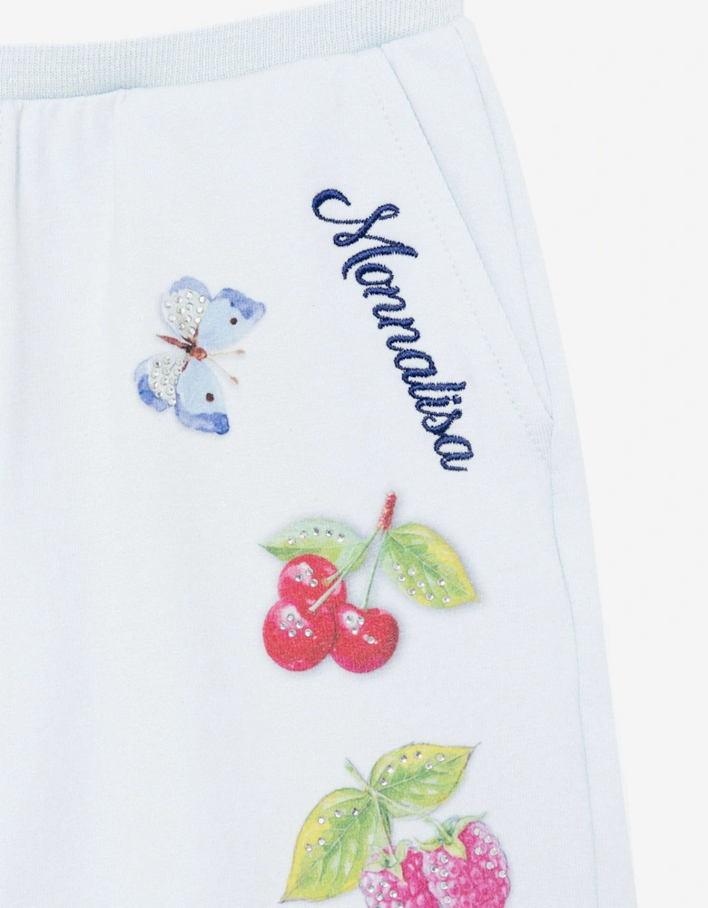 Girls Picnic Joggers in Blue