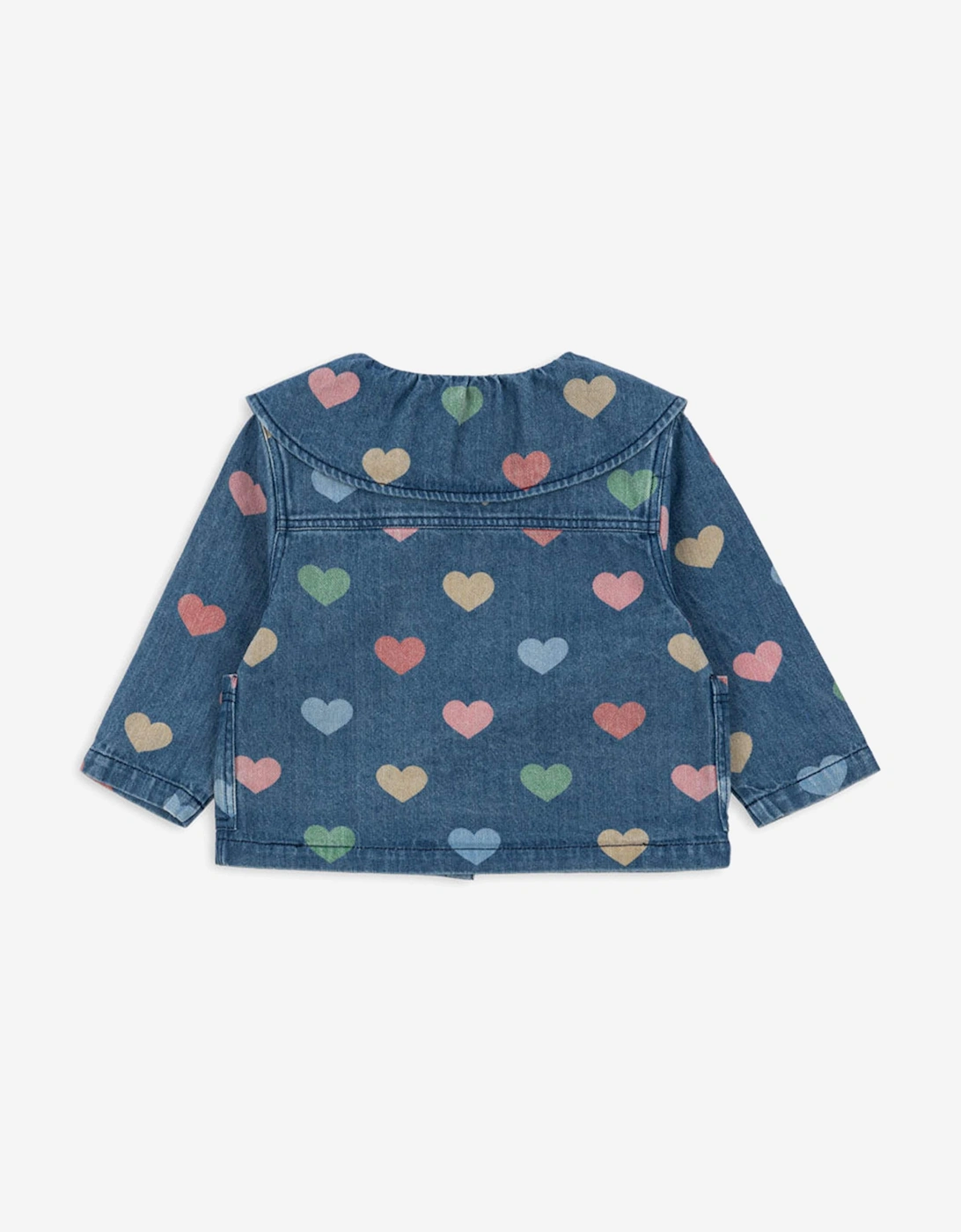 Girls Magot Denim Blouse in Blue