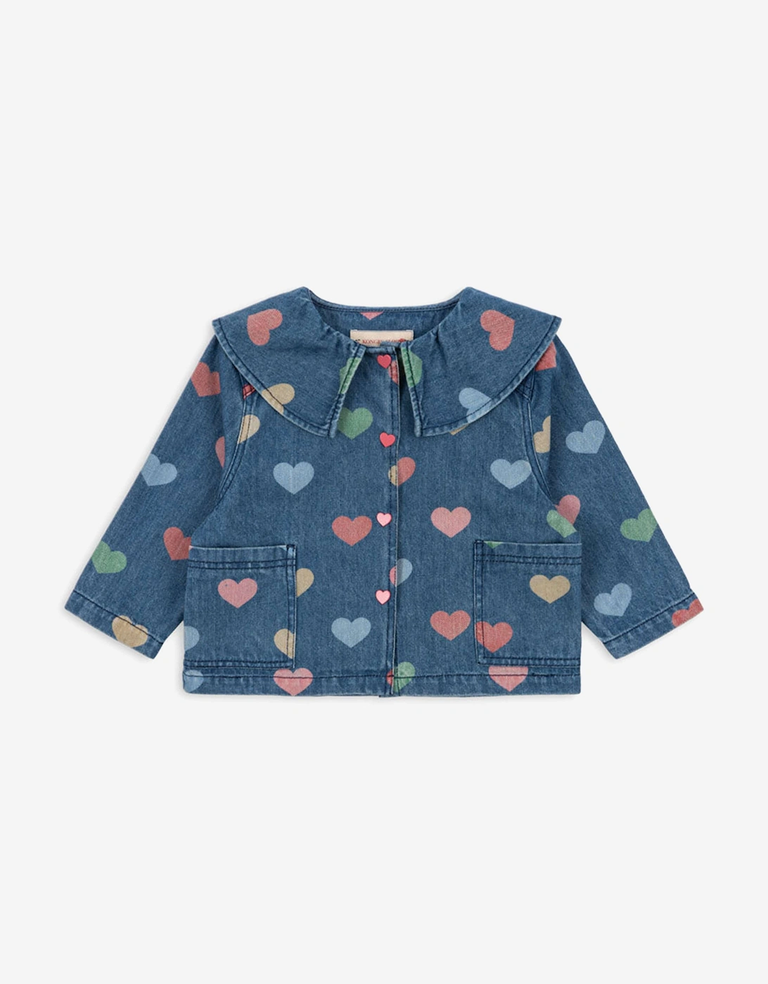 Girls Magot Denim Blouse in Blue, 5 of 4