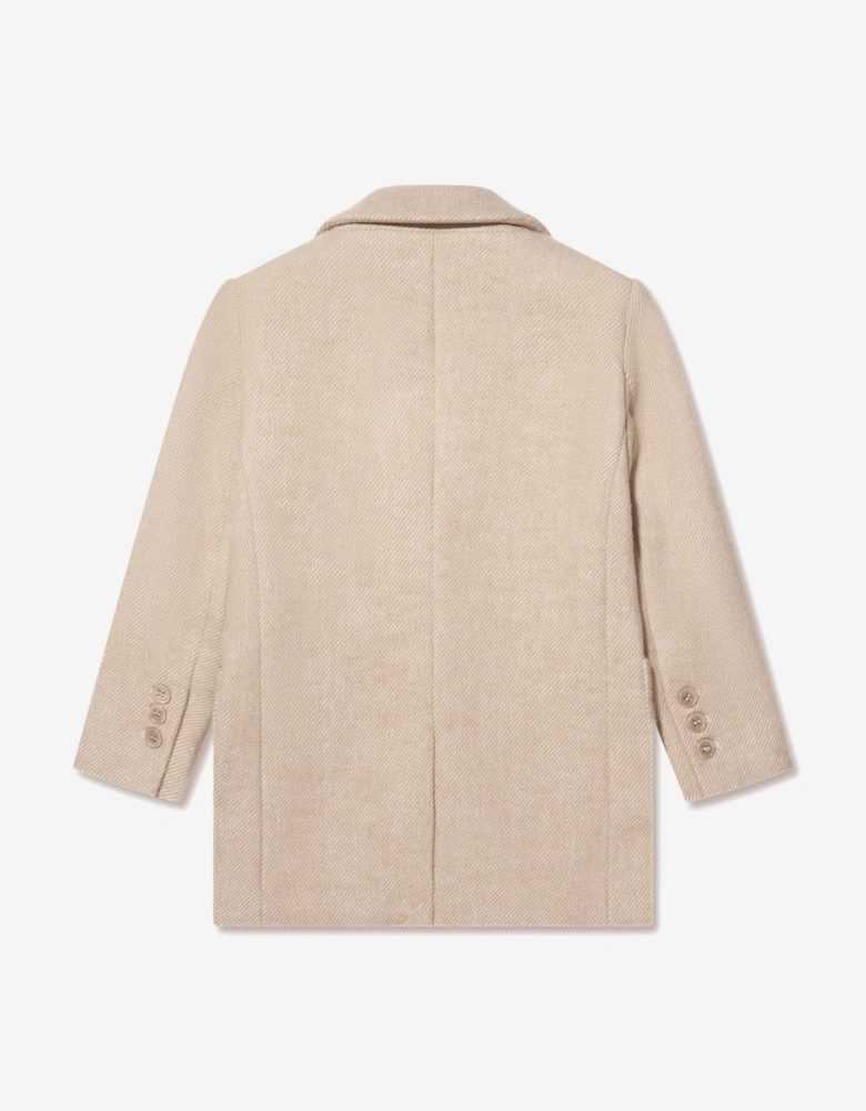 Boys Imaril Long Coat in Beige