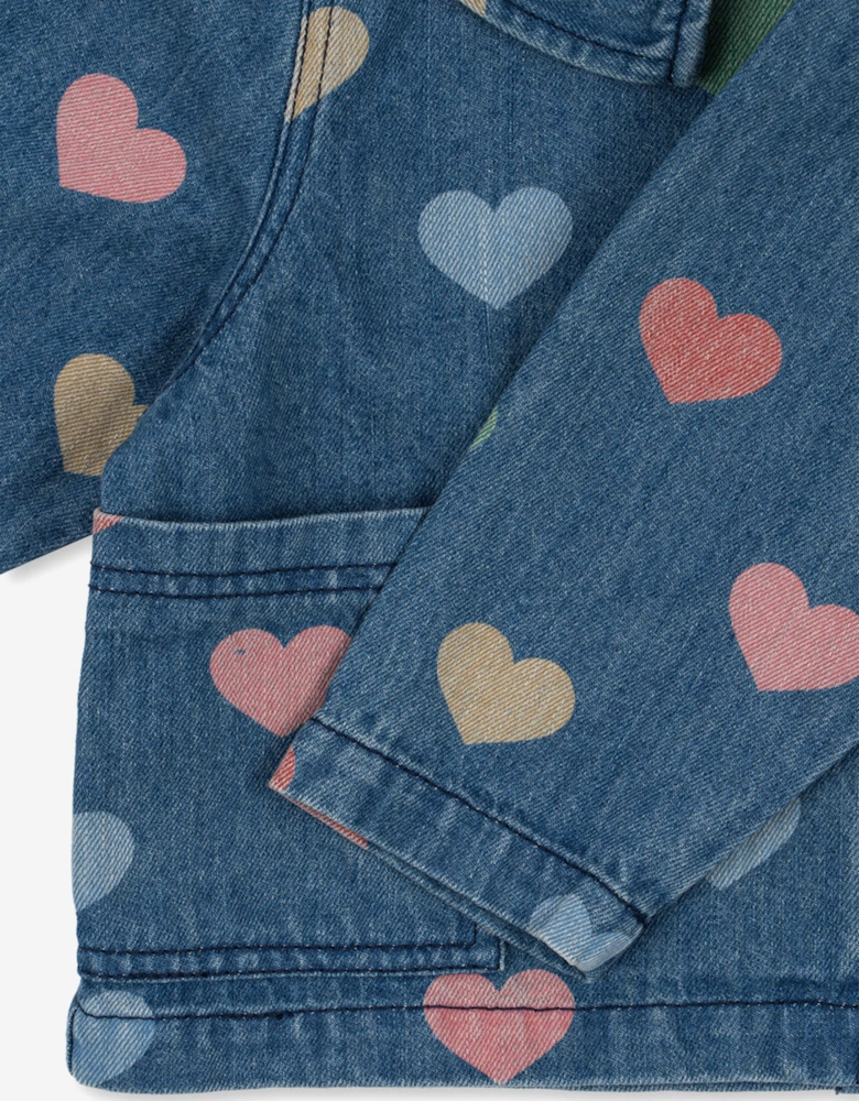 Girls Magot Denim Blouse in Blue