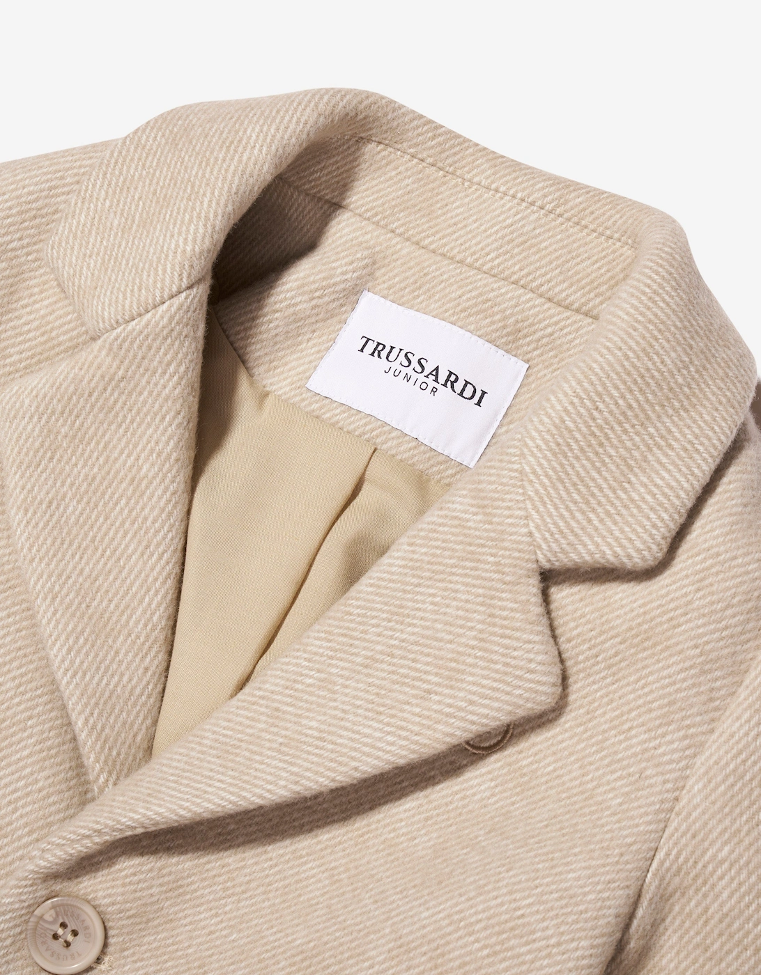 Boys Imaril Long Coat in Beige