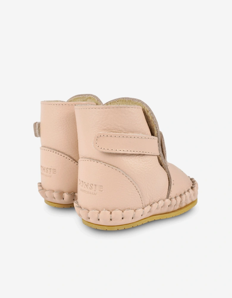 Baby Girls Kapi Special Unicorn Booties in Pink