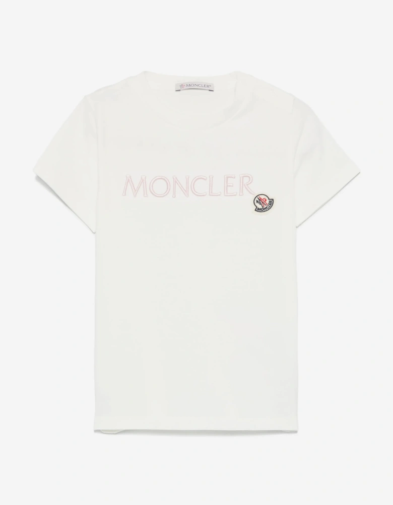 Baby Girls Logo T-Shirt in Ivory