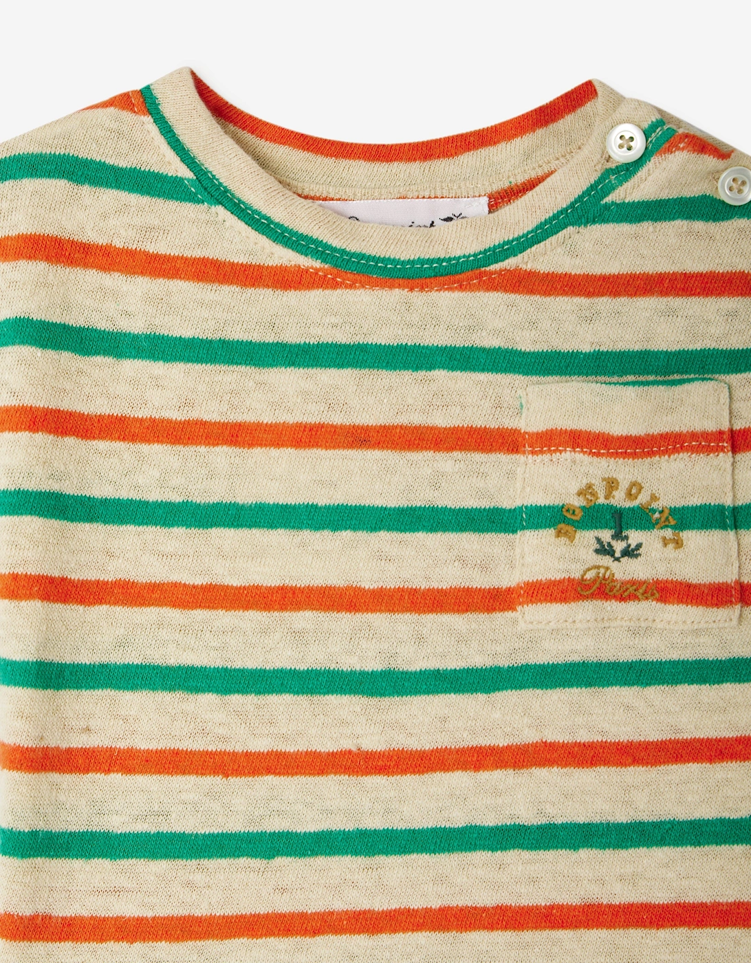 Baby Boys Striped Gaye T-Shirt in Red
