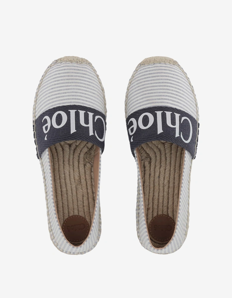 Girls Logo Espadrilles in Blue