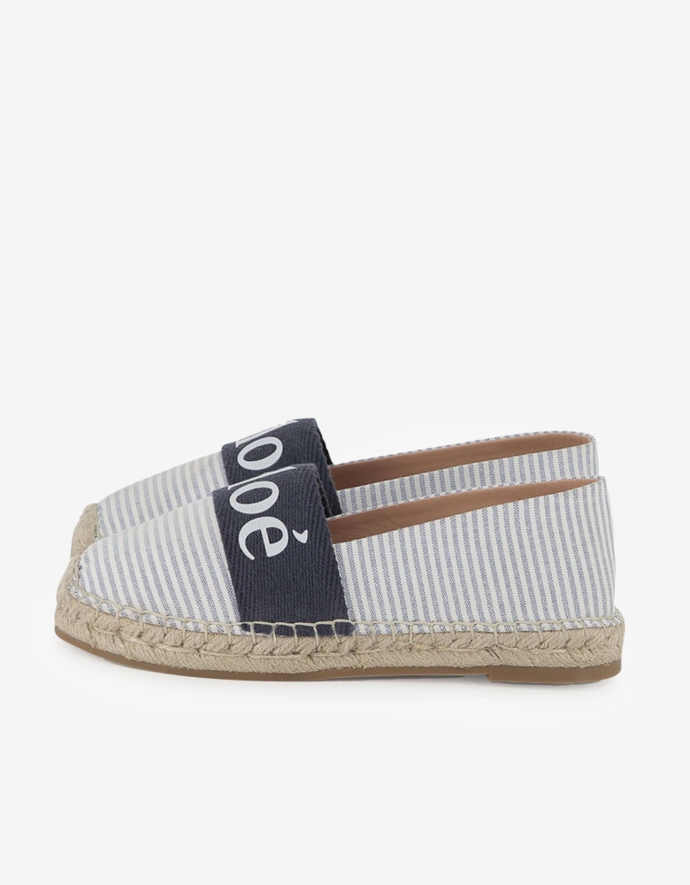Girls Logo Espadrilles in Blue