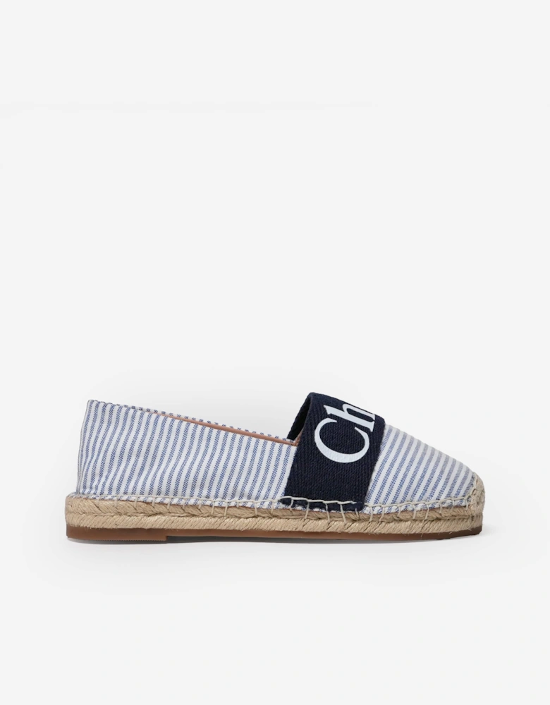 Girls Logo Espadrilles in Blue