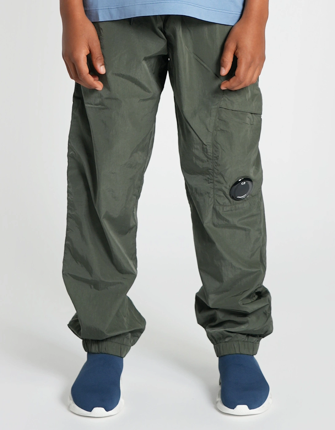 C.P. Company Boys Cargo Trousers in Green, 6 of 5