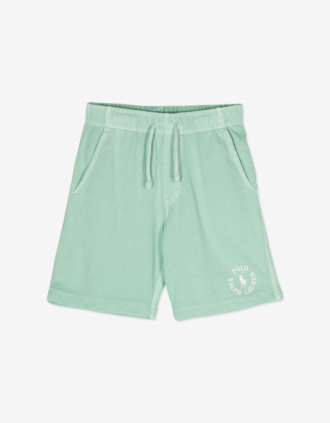Boys Polo Logo Shorts in Green, 4 of 3