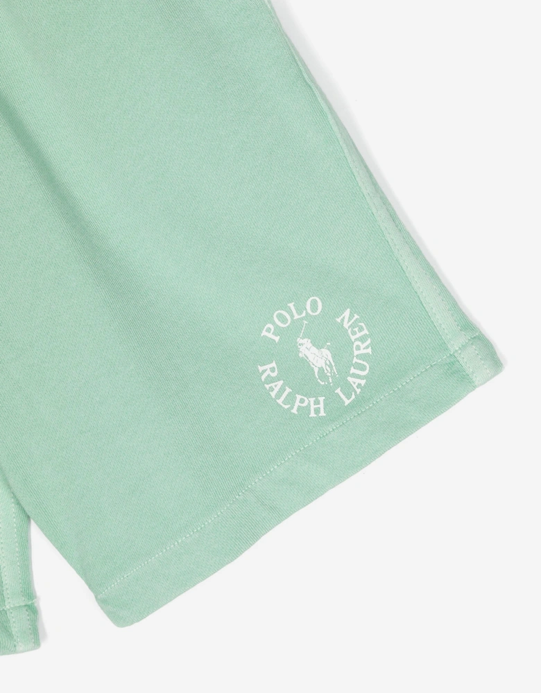 Boys Polo Logo Shorts in Green
