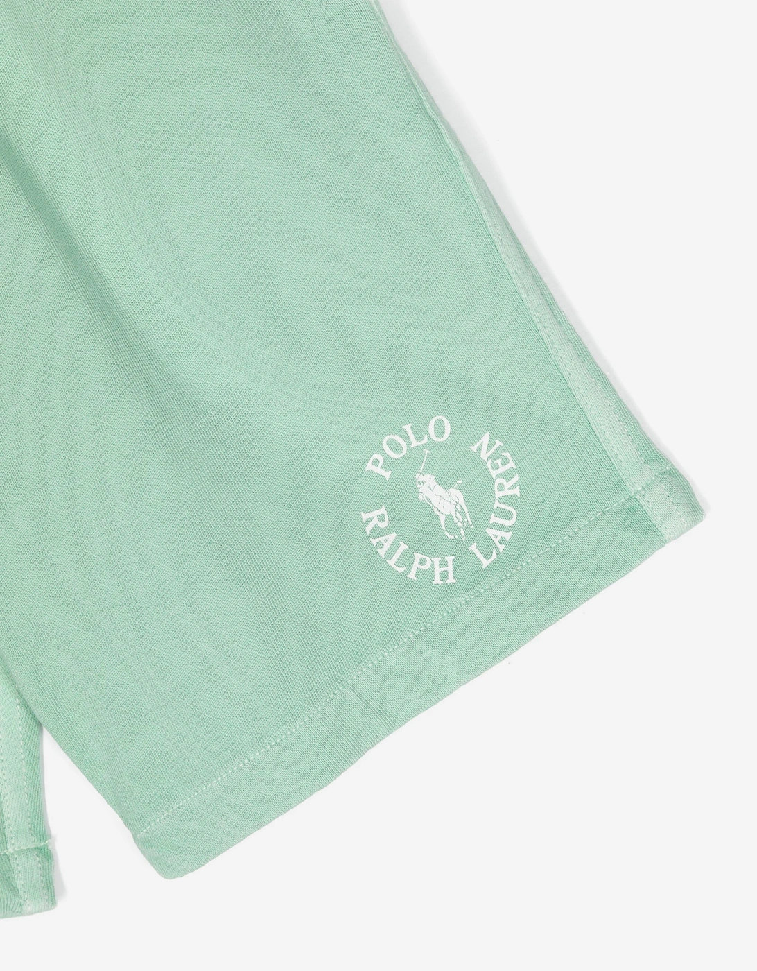 Boys Polo Logo Shorts in Green