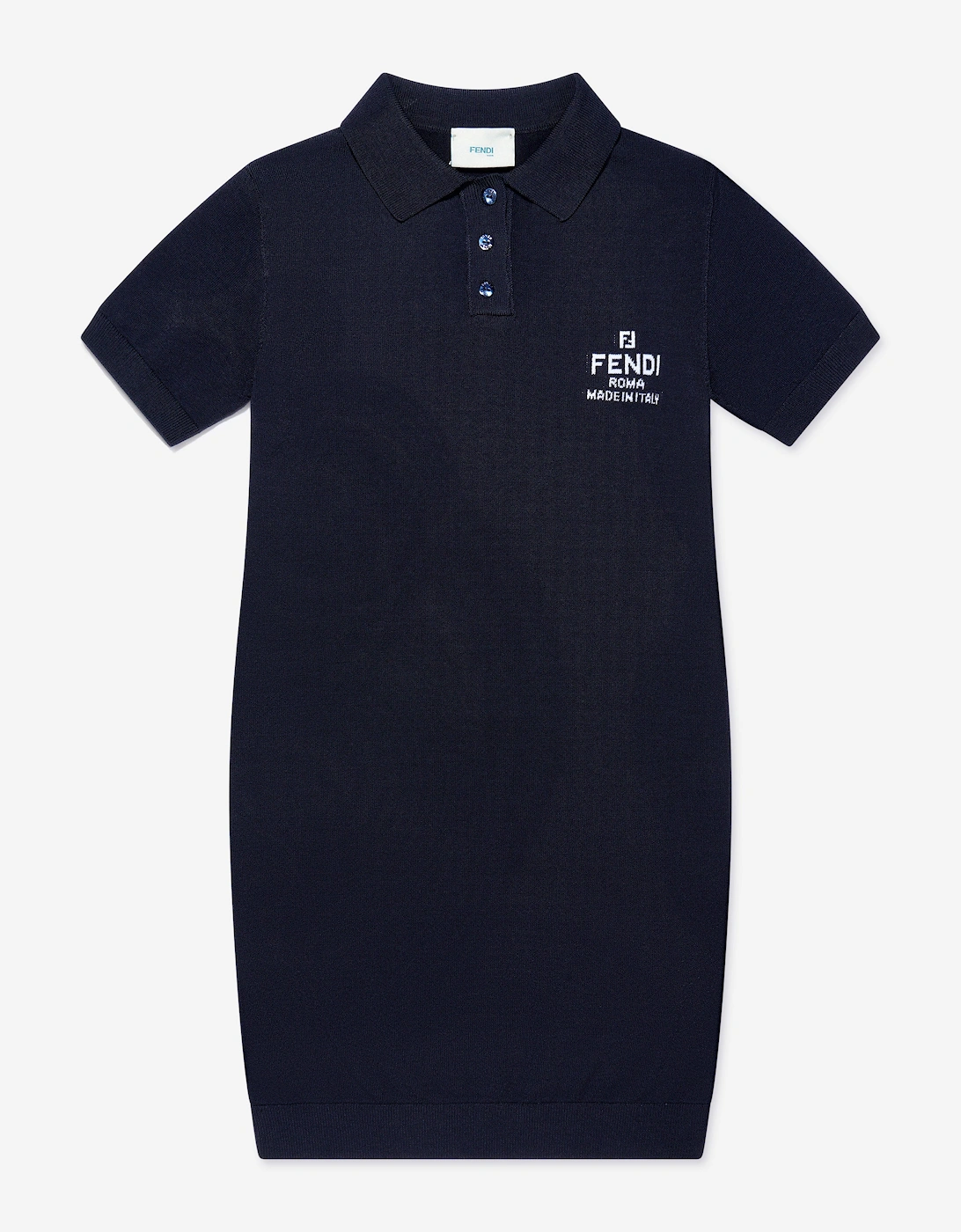 Girls Logo Dress in Navy, 5 of 4