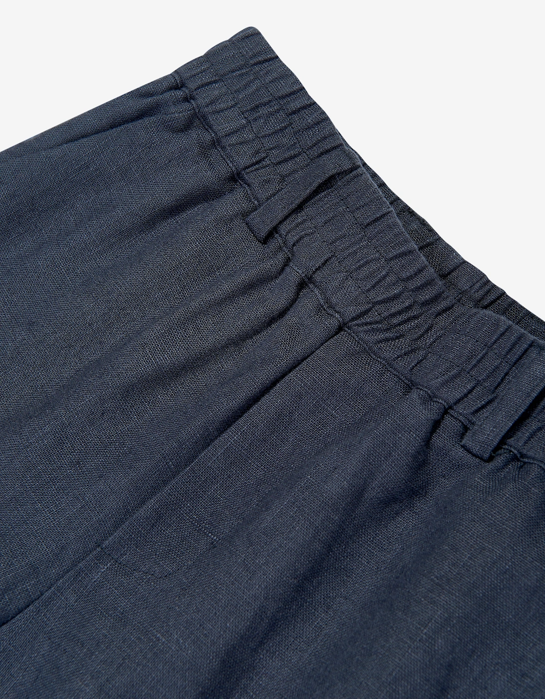 Boys Nauta Linen Bermuda Shorts in Blue