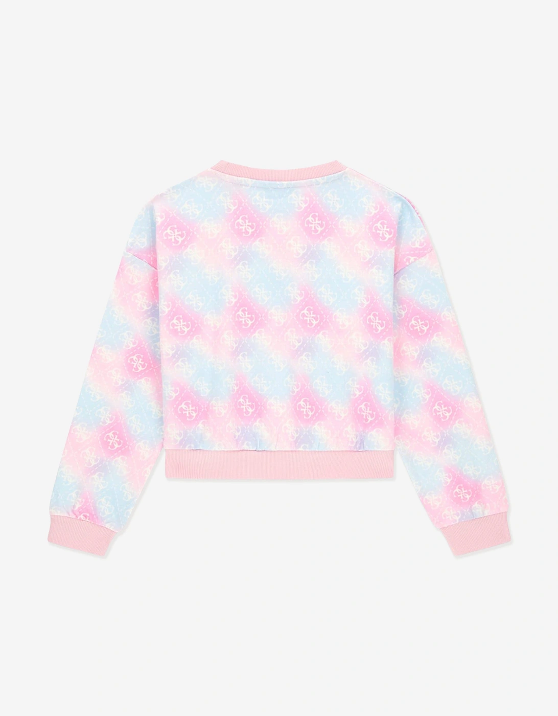 Girls Cropped Logo Sweatshirt in Multicolour
