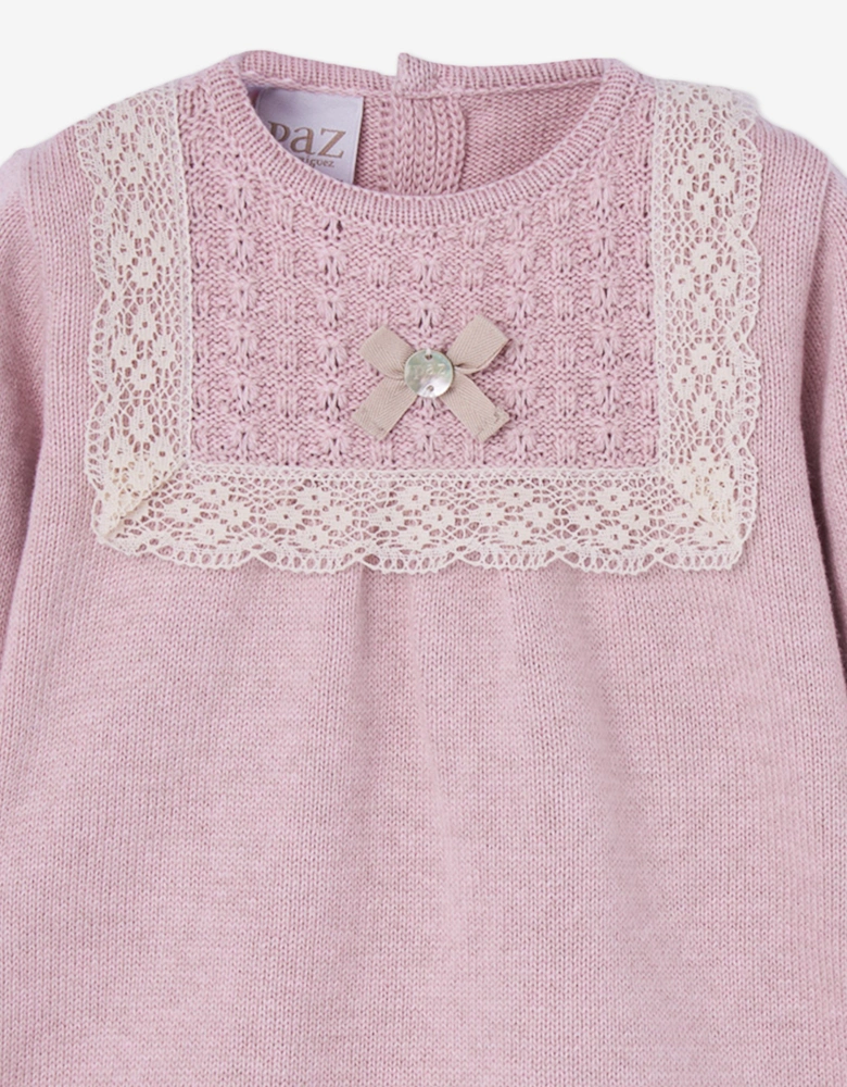 Baby Girls Knitted Dress in Pink