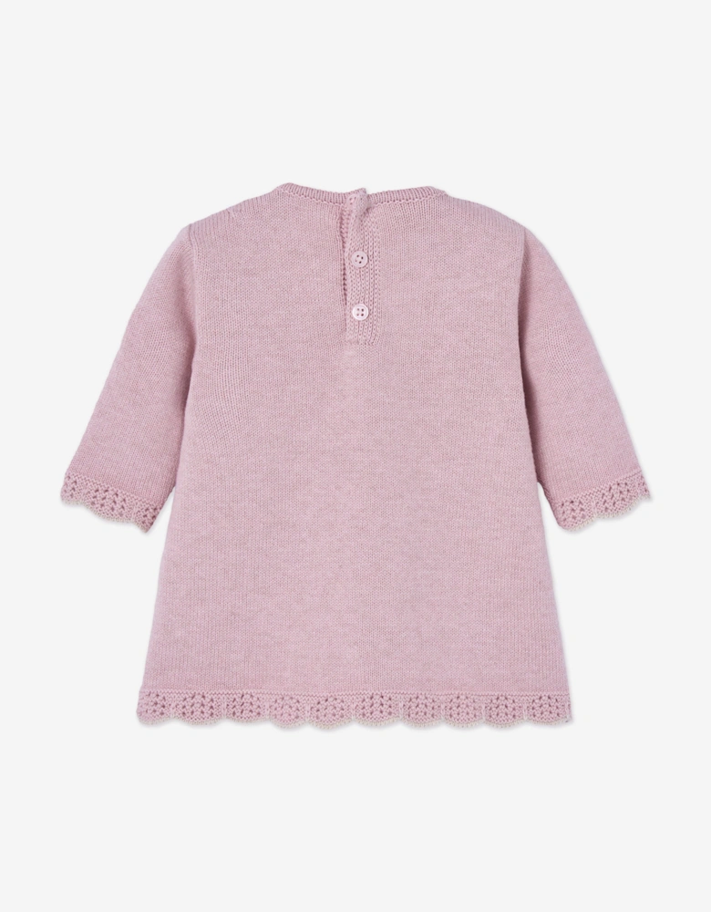 Baby Girls Knitted Dress in Pink