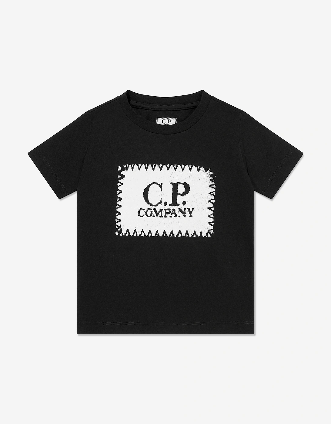 C.P. Company Boys Logo T-Shirt in Black, 5 of 4