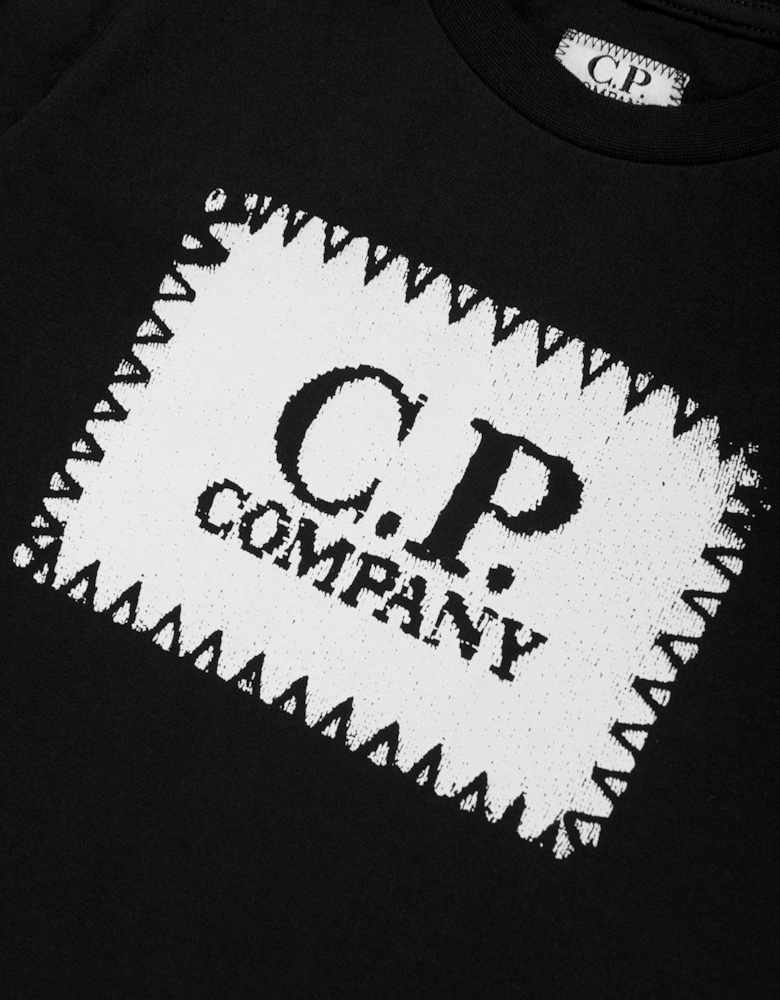 C.P. Company Boys Logo T-Shirt in Black