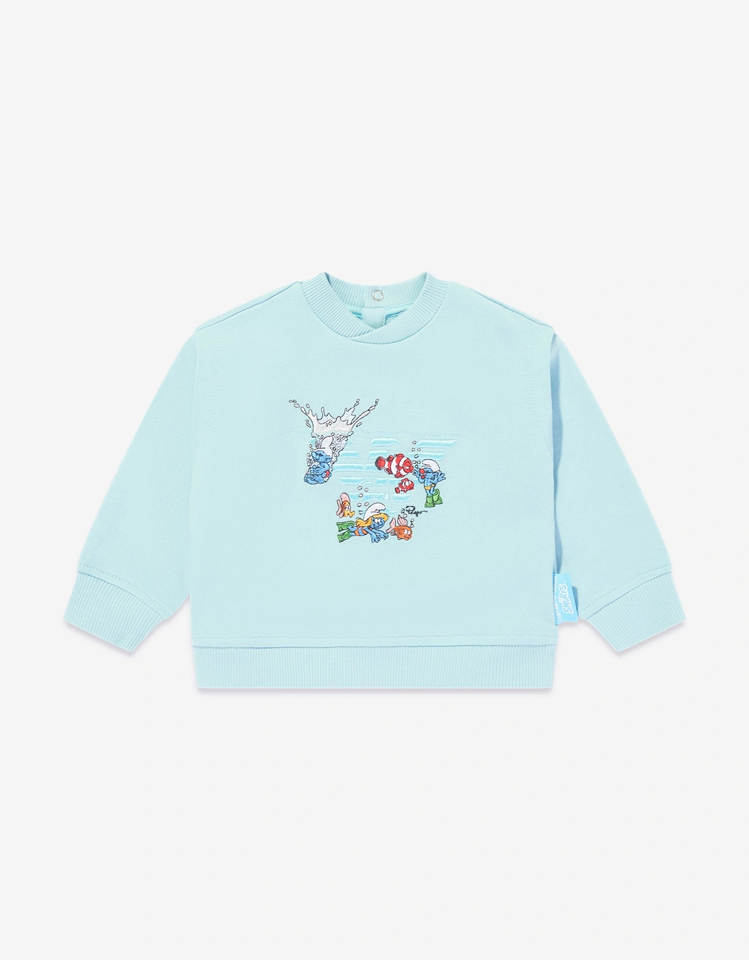 Baby Boys Smurf Sweatshirt in Blue, 5 of 4