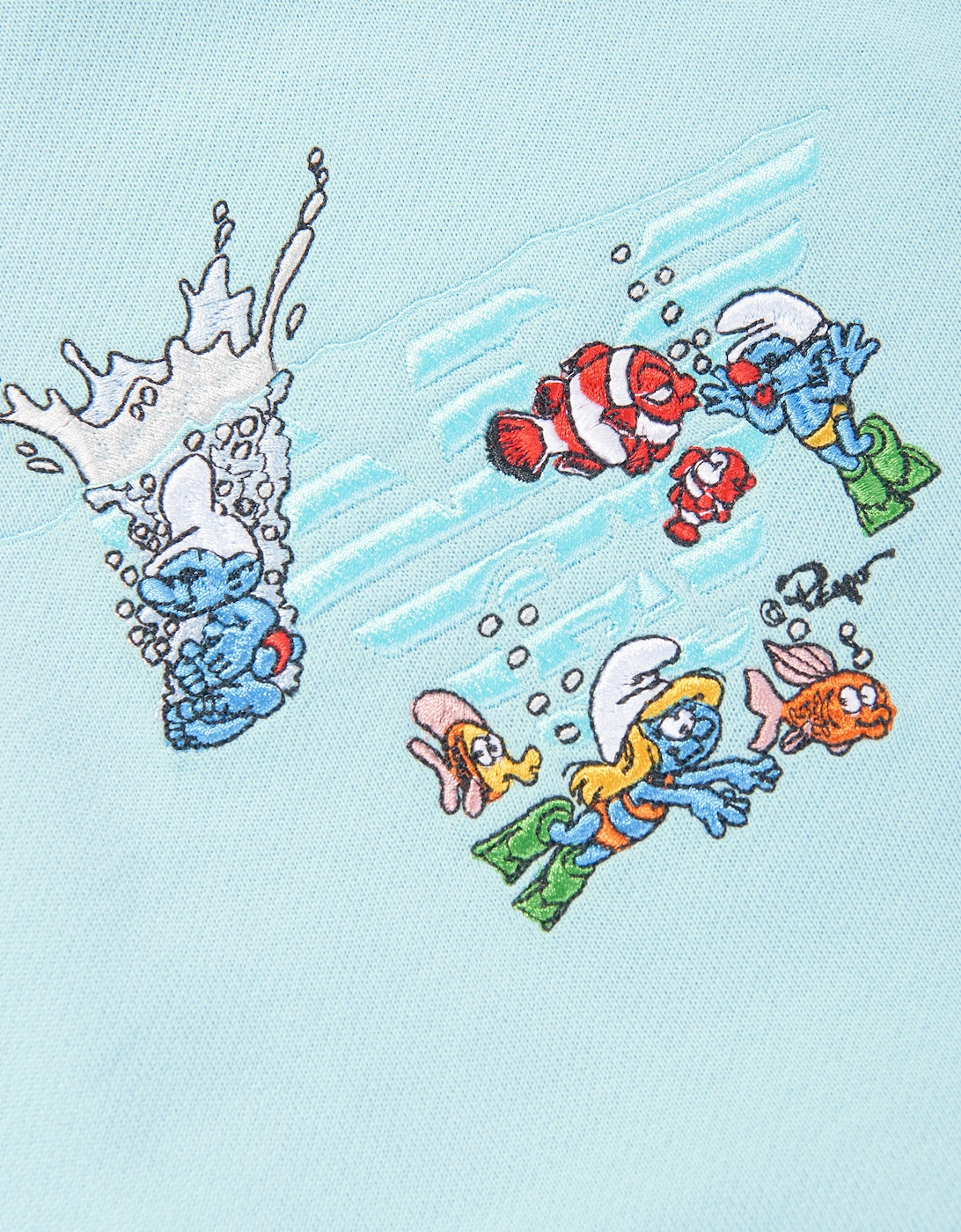Baby Boys Smurf Sweatshirt in Blue
