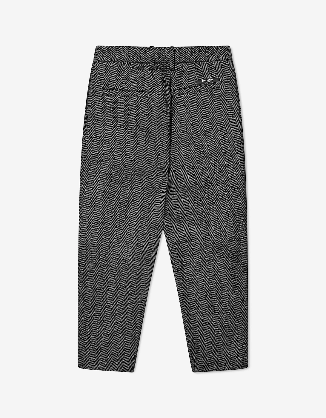 Boys Suit Trousers in Black