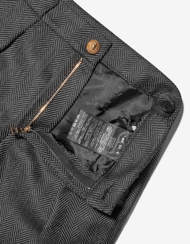 Boys Suit Trousers in Black