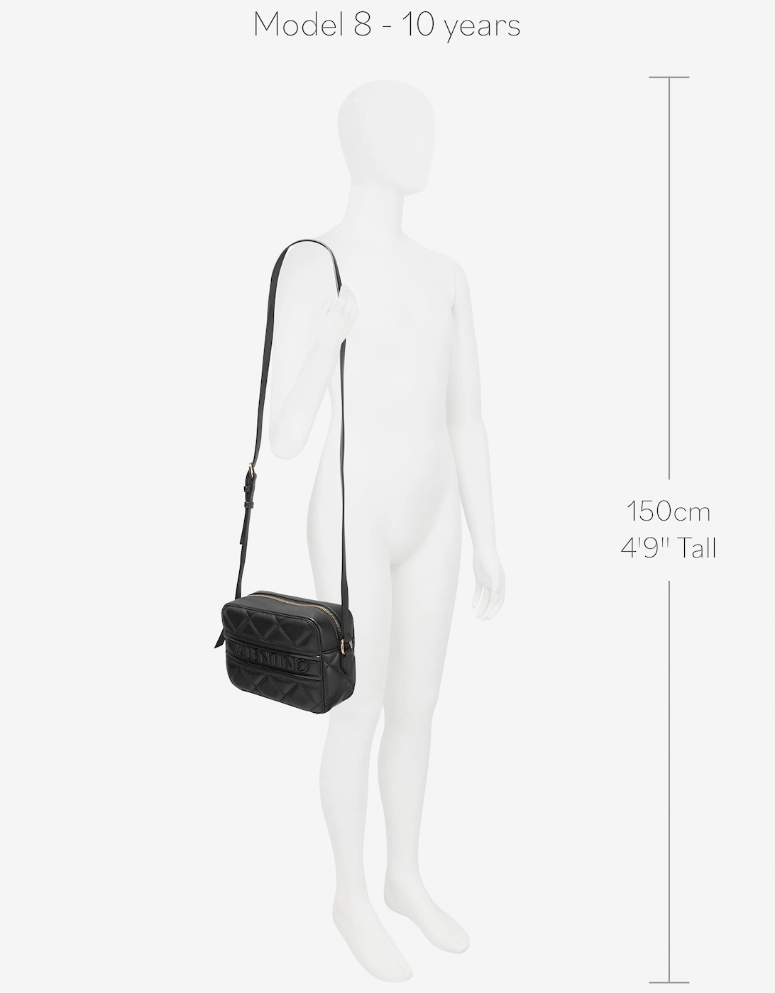 Ada Crossbody Bag in Black (19.5cm)