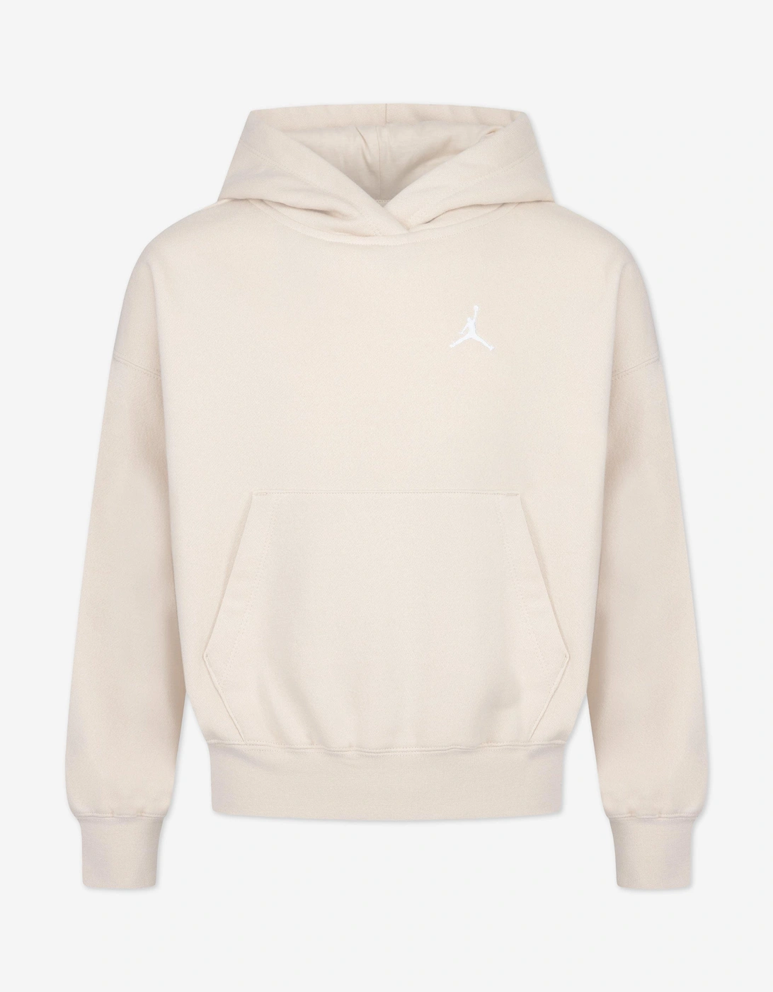 Jordan Girls Brooklyn Essential Hoodie in Beige, 5 of 4