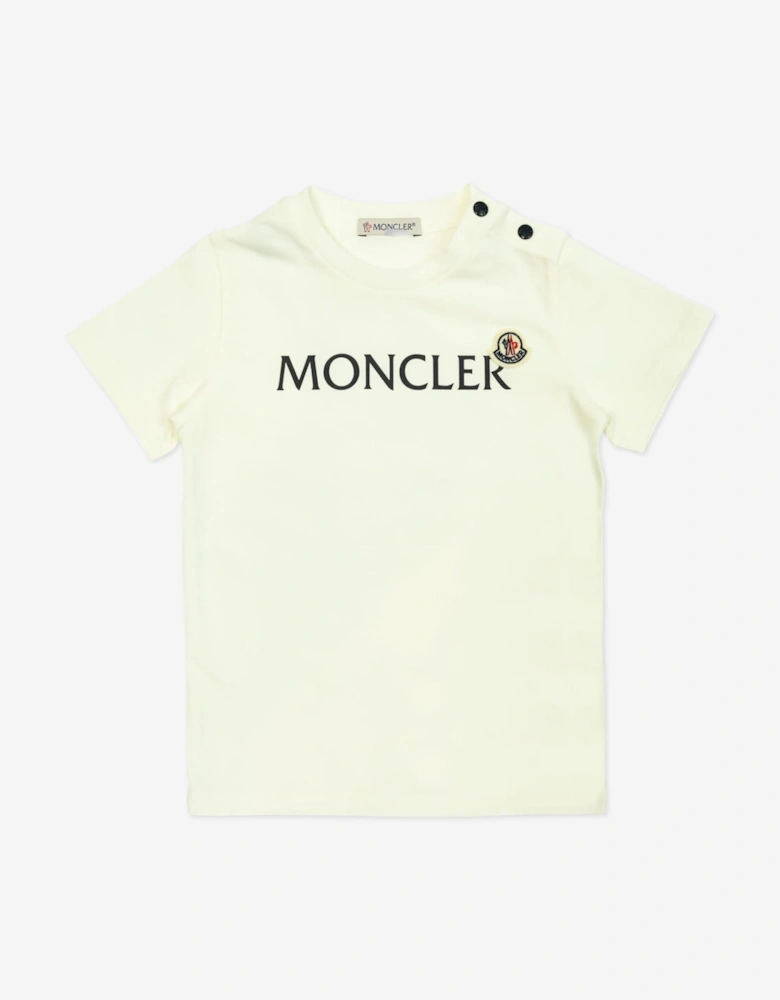 Baby Boys Logo T-Shirt in Ivory