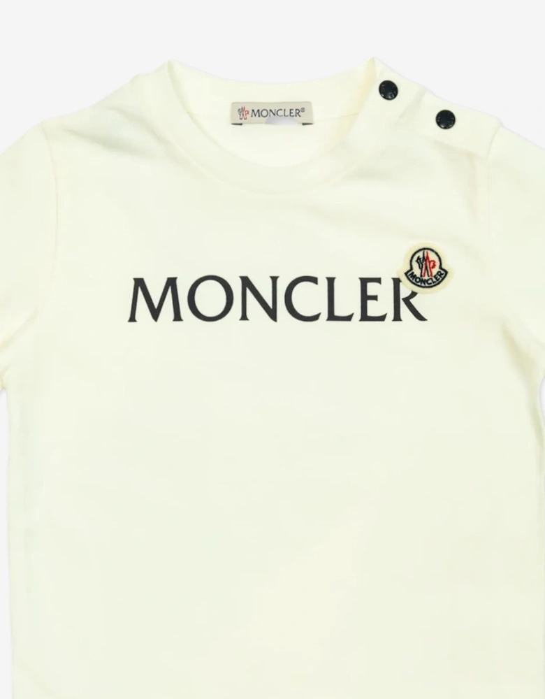 Baby Boys Logo T-Shirt in Ivory