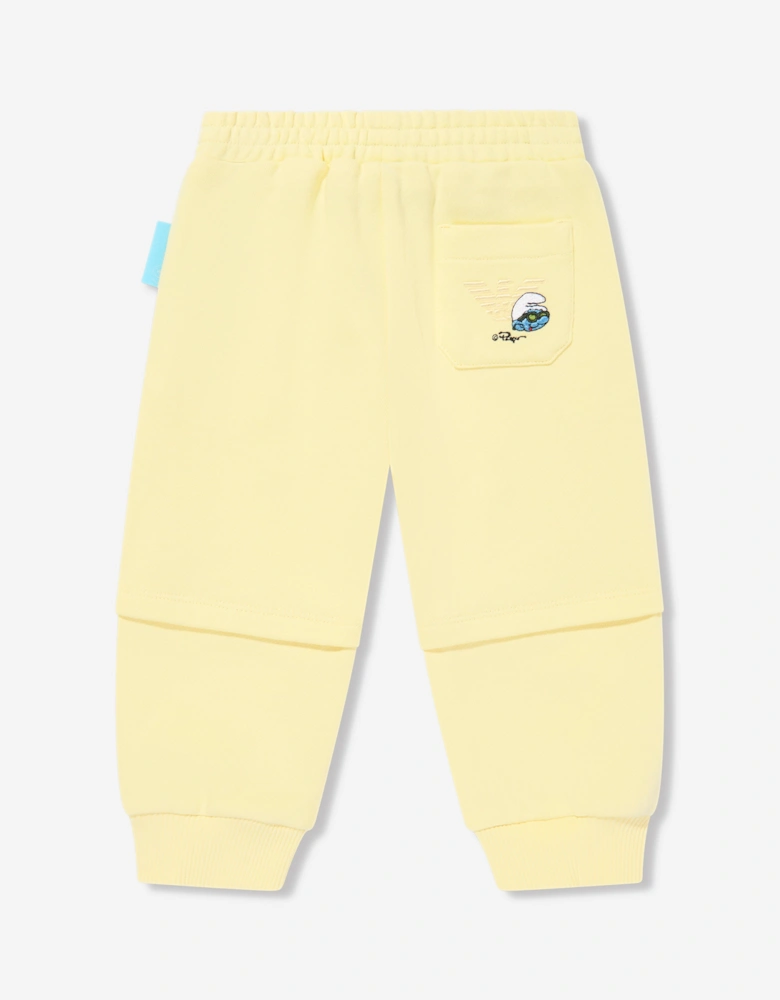 Baby Boys Smurf Joggers in Yellow