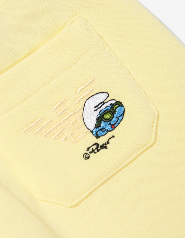 Baby Boys Smurf Joggers in Yellow