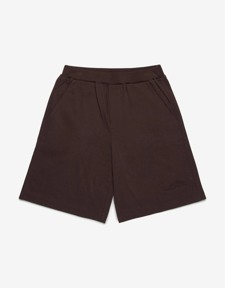 Kids Icon Shorts in Brown