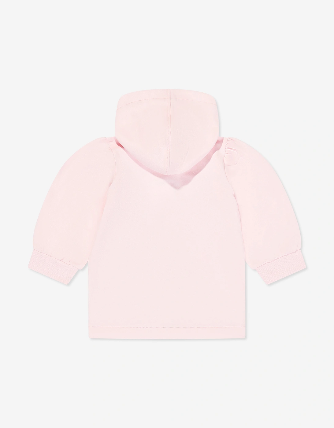 Baby Girls Logo Badge Zip Up Top in Pink