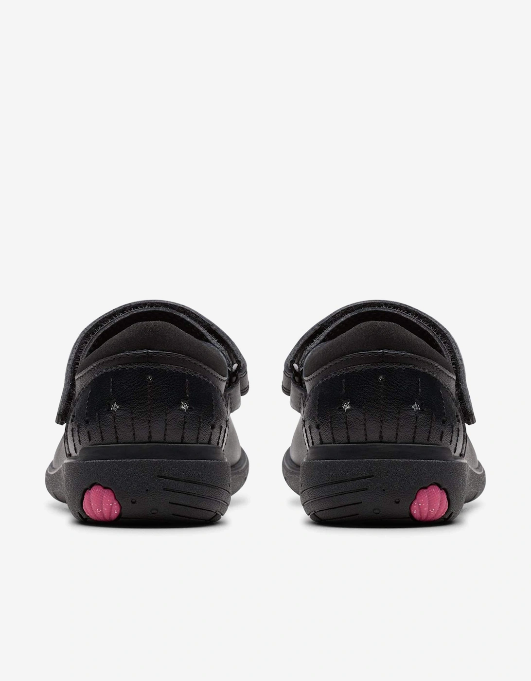 Girls Leather Relda Wish Shoes in Black