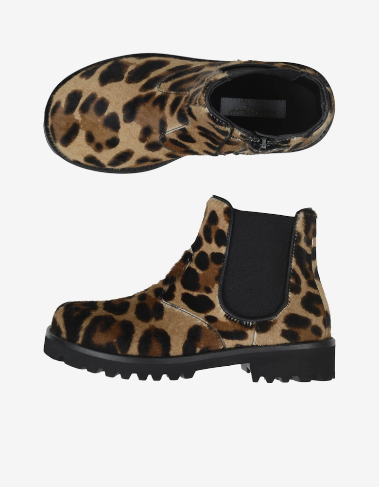 Girls Leopard Boots