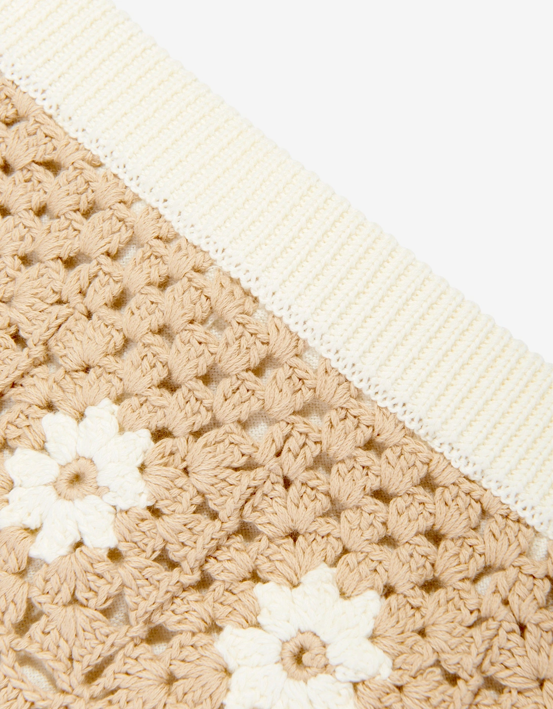 Girls Cascadian Crochet Shorts in Ivory
