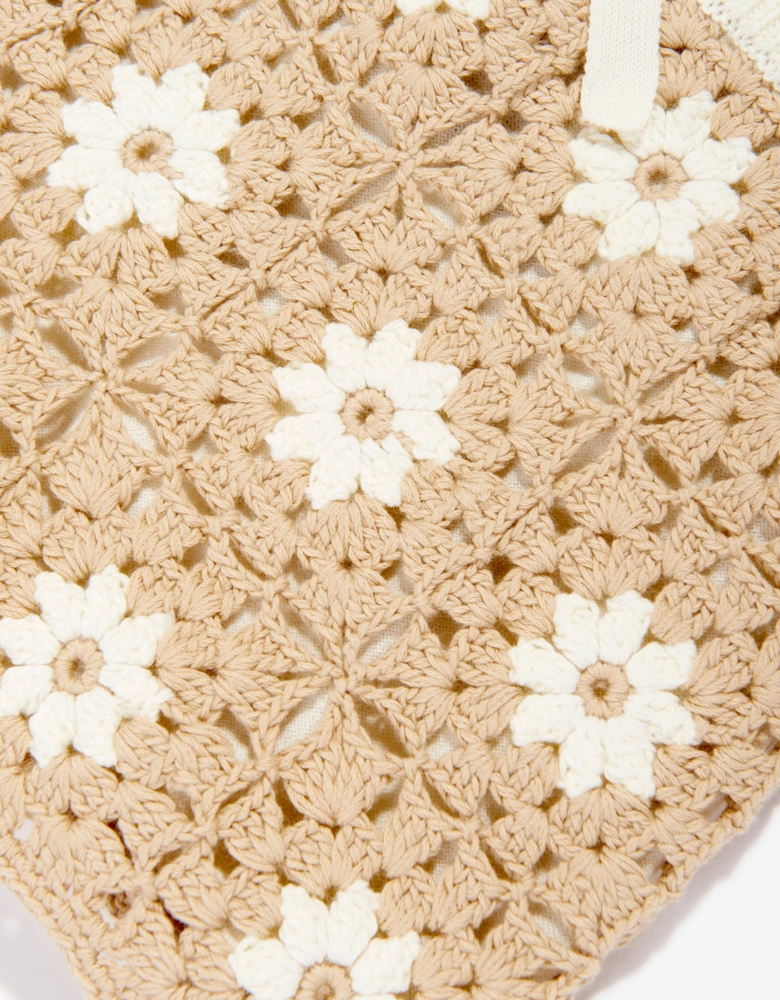 Girls Cascadian Crochet Shorts in Ivory