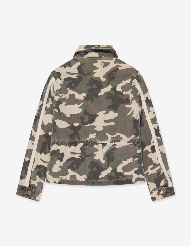 Girls Rocco Camouflage Jacket in Green